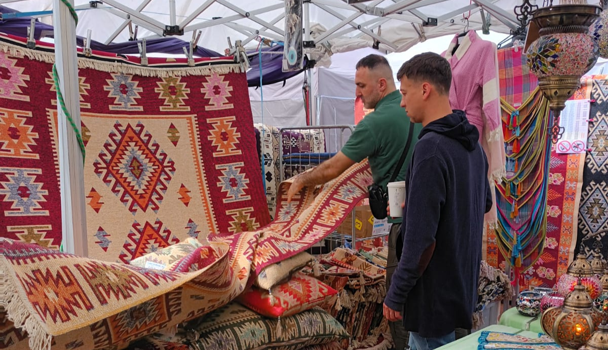 Turkish Textiles at Ely Markets